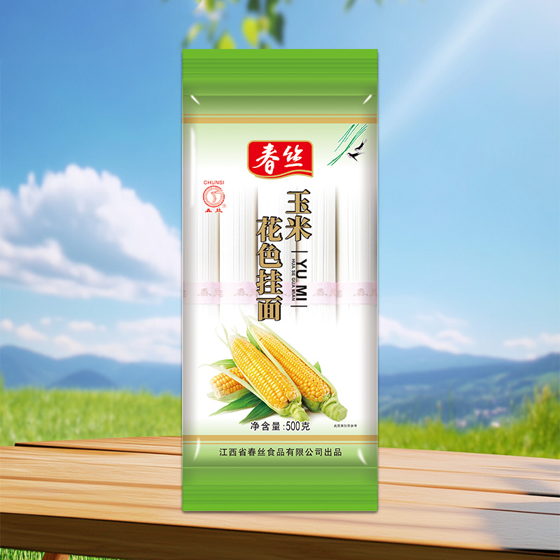 春丝牌500g玉米花色挂面
