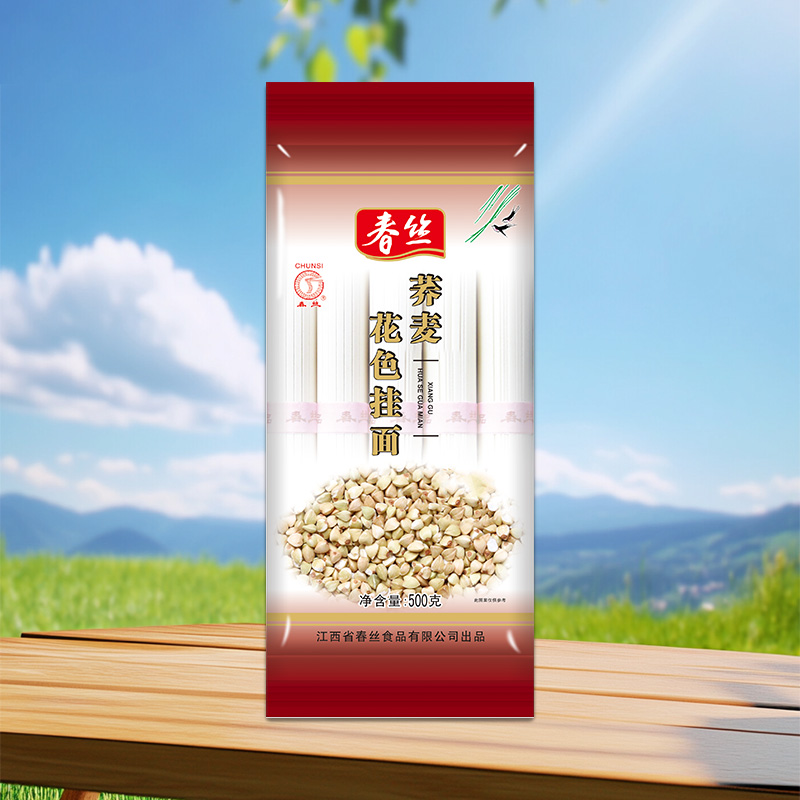 春丝牌500g荞麦花色挂面