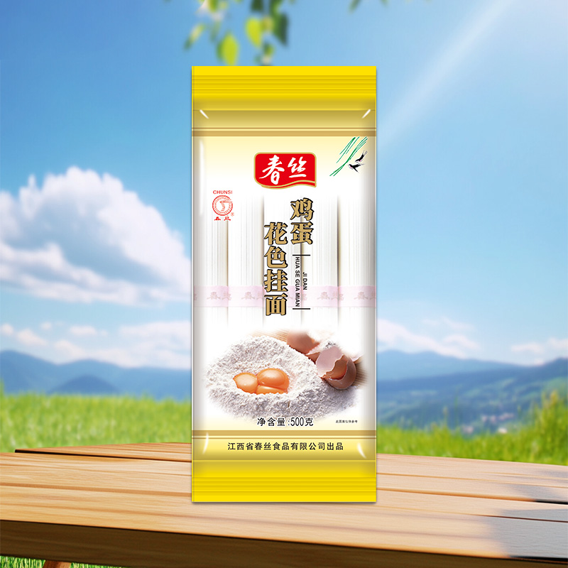 春丝牌500g鸡蛋花色挂面